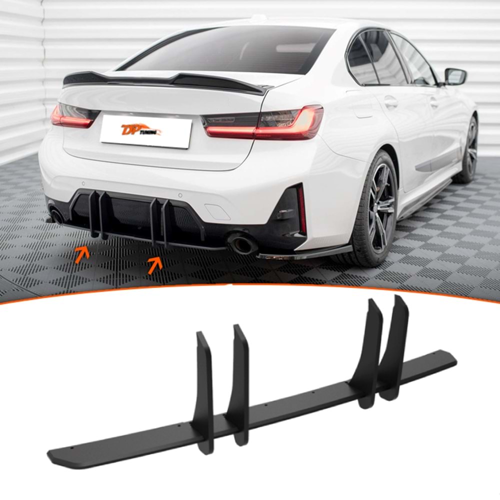 G20 LCI Max Rear Splitter Piano Black ABS / 2022 ve Sonrası
