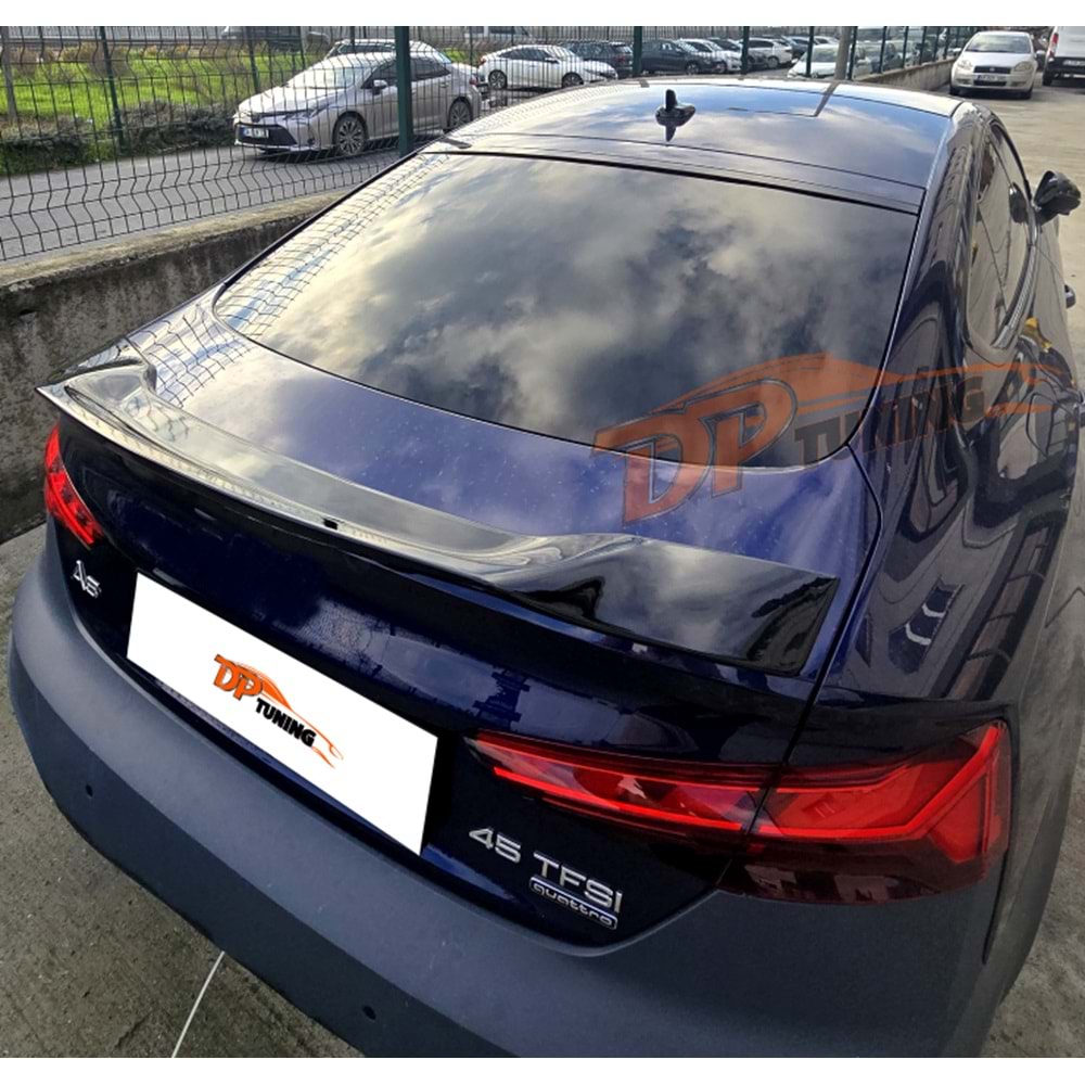 A5 B9 R Style Spoiler Piano Black ABS / 2016-2021