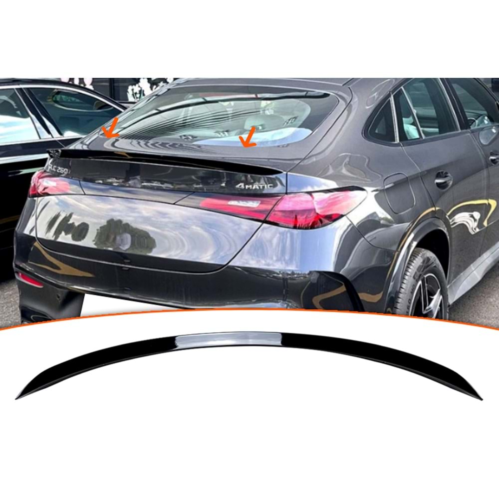 GLC C254 Rear Trunk Spoiler Piano Black ABS / 2024-UP