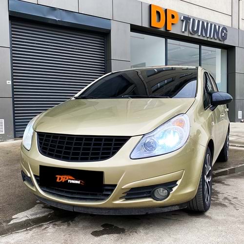 Corsa D Sport Front Grille Without Logo Matte Black ABS / 2006-2011