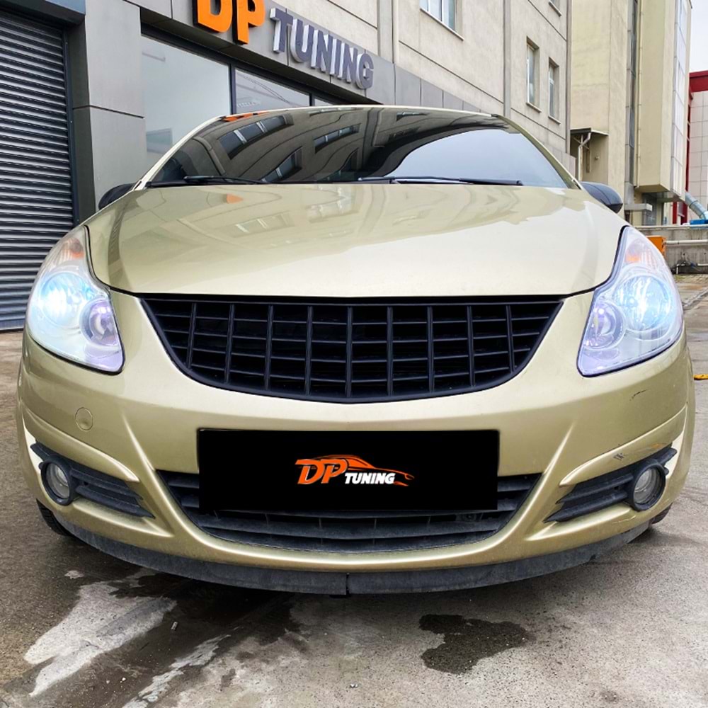 Corsa D Sport Front Grille Without Logo Matte Black ABS / 2006-2011