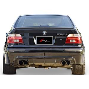 E39 M5 Rear Diffuser Piano Black Left and Right Dual Outputs Vacuum Plastic / 1995-2003