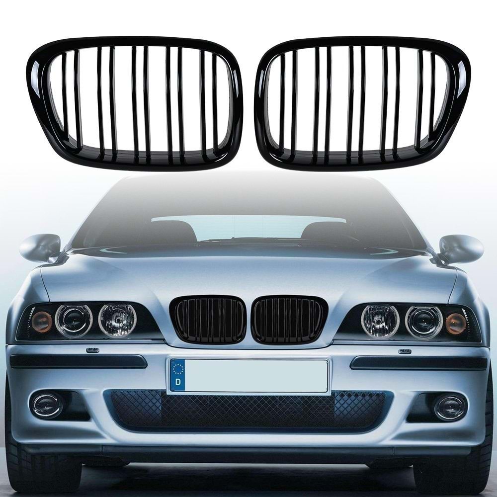 E39 M5 Front Grille Piano Black ABS / 1995-2003