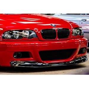 E46 M3 CSL Front Lip Piano Black Vacuum Plastic / 1997-2006