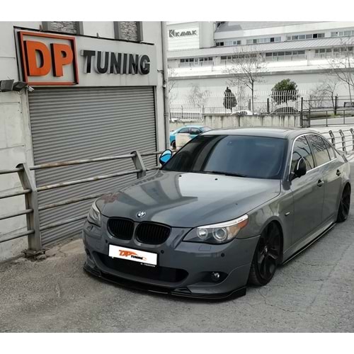 E60 M Sport / M Technic Hamann Front Lip Piano Black Vacuum Plastic / 2003-2010
