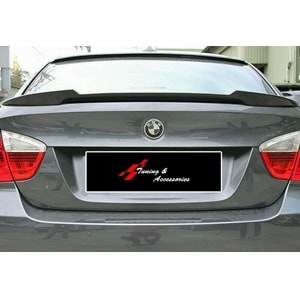 E90 M4 Style Rear Trunk Spoiler Raw Surface ABS / 2004-2011