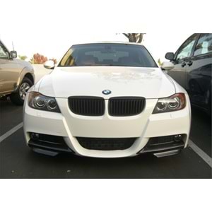 E90 M Sport / Technic Front Flaps Piano Black Vacuum Plastic / 2004-2008