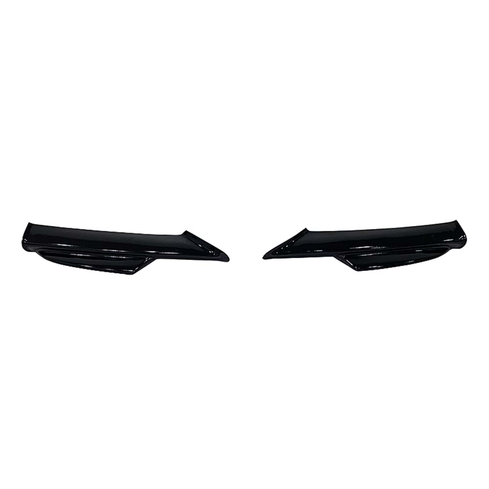 E90 M Sport / Technic Front Flaps Piano Black Vacuum Plastic / 2004-2008