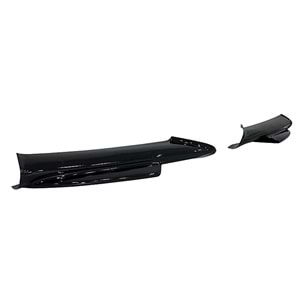 E90 M Sport / Technic Front Flaps Piano Black Vacuum Plastic / 2004-2008