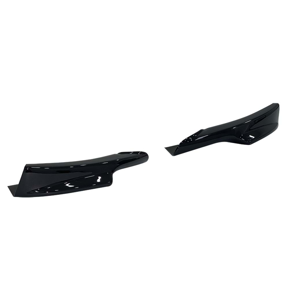 E90 LCI M Technic Front Flaps Piano Black Vacuum Plastic / 2008-2011