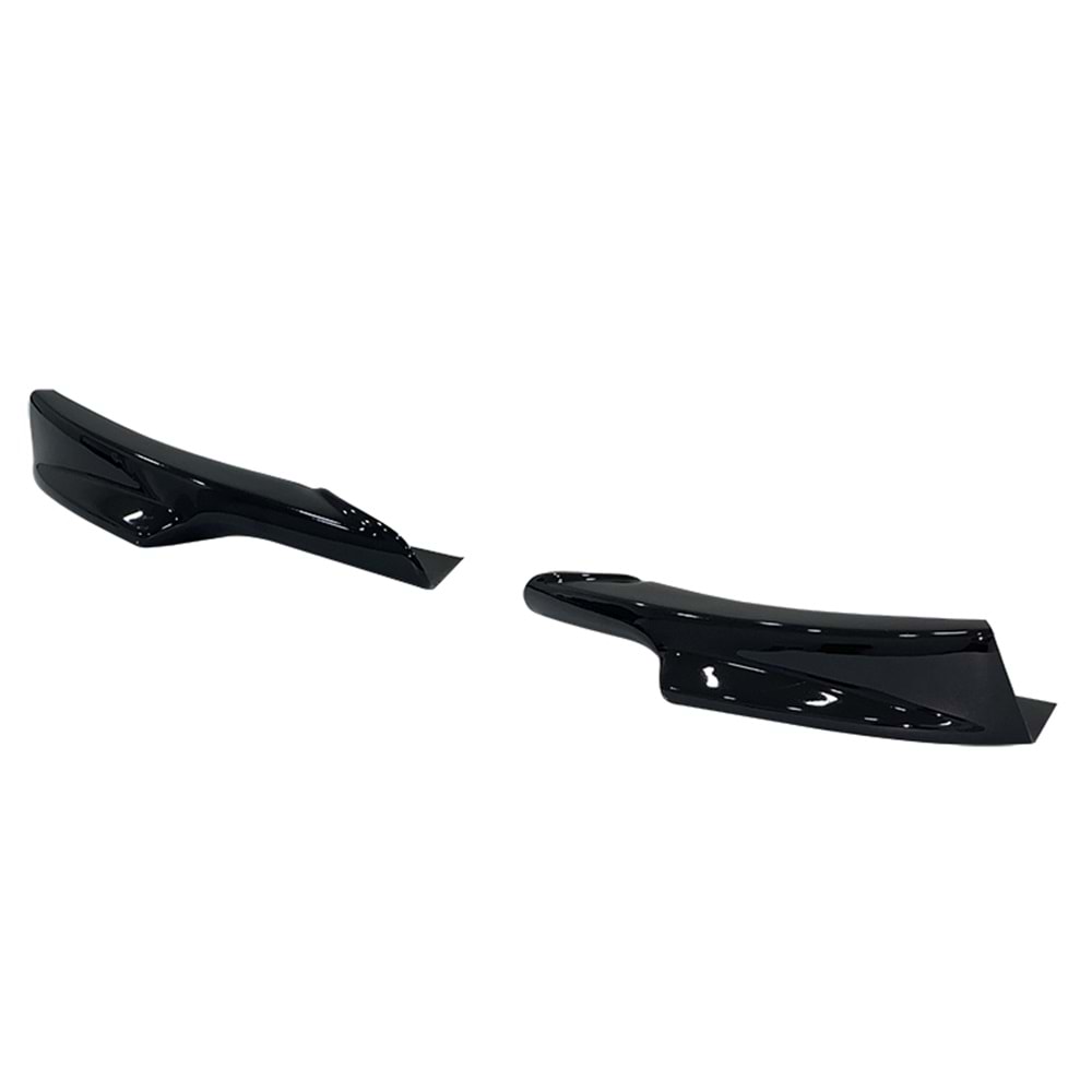 E90 LCI M Technic Front Flaps Piano Black Vacuum Plastic / 2008-2011
