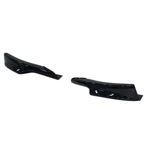 E90 LCI M Technic Front Flaps Piano Black Vacuum Plastic / 2008-2011