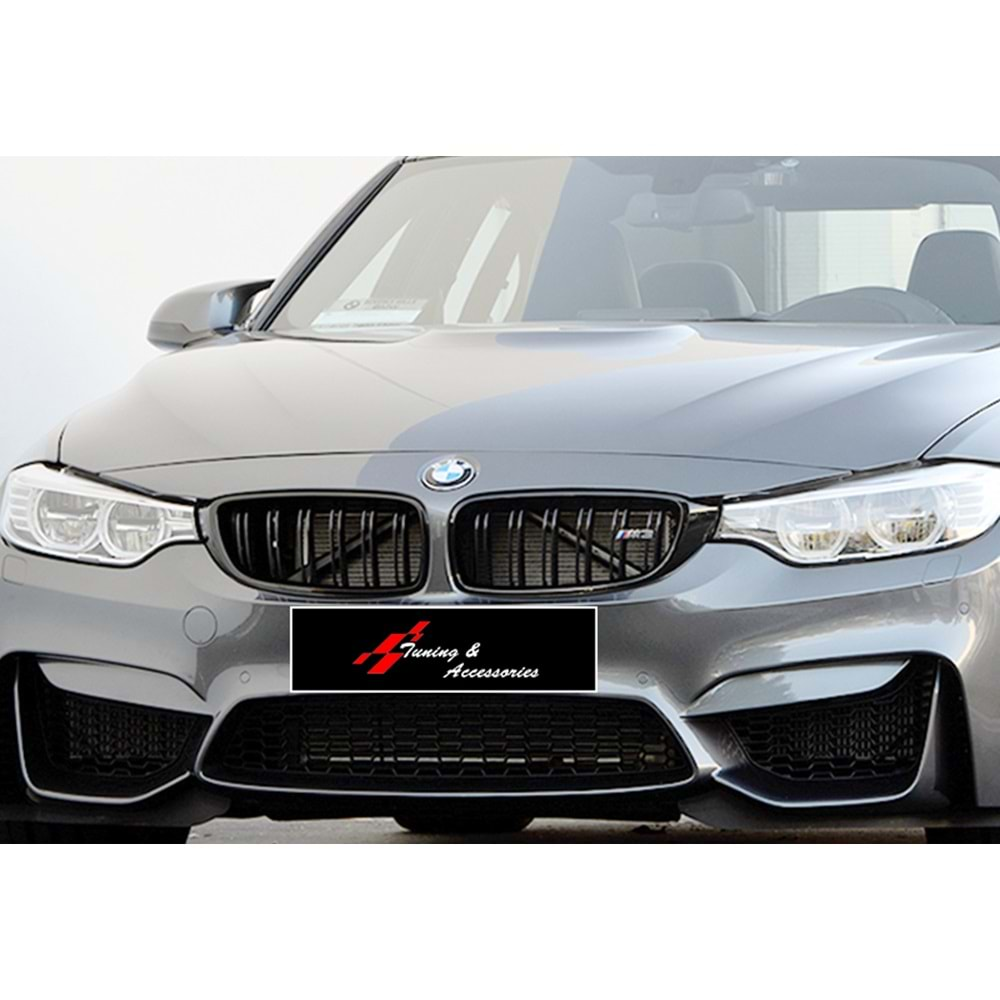 F30 M3 Front Grille Piano Black ABS / 2012-2018