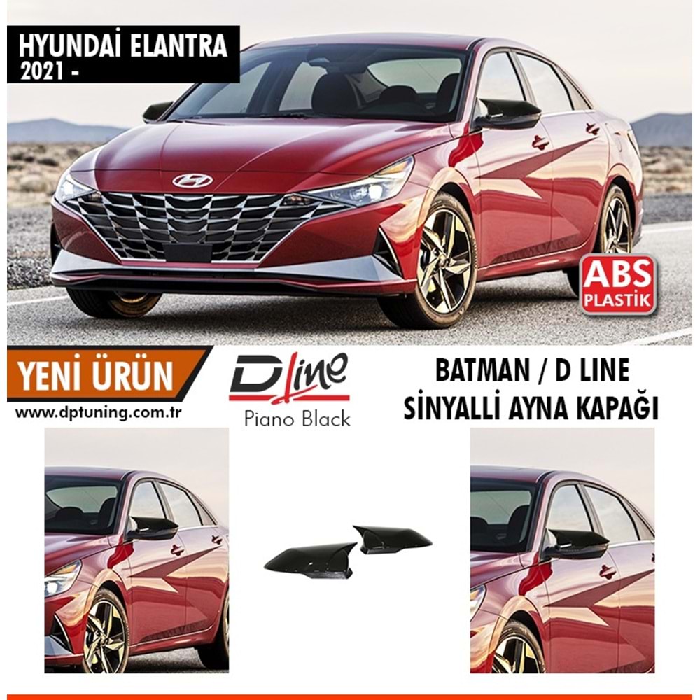 Elantra With Signal Batman Mirror Cover Piano Black / 2021 ....