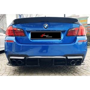 F10 Vorstainer Diffuser 3 Piece R+L Dual Output Piano Black Vacuum Plastic / 2010-2017