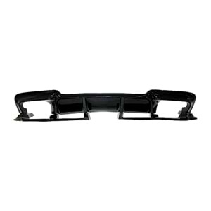 F10 Vorstainer Diffuser 3 Piece R+L Dual Output Piano Black Vacuum Plastic / 2010-2017