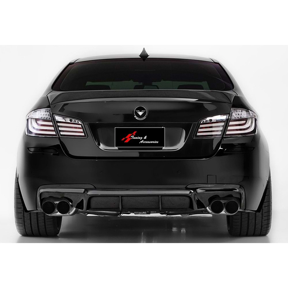 F10 Vorstainer Diffuser R+L Dual Output Piano Black Vacuum Plastic / 2010-2017