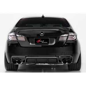 F10 Vorstainer Diffuser R+L Dual Output Piano Black Vacuum Plastic / 2010-2017