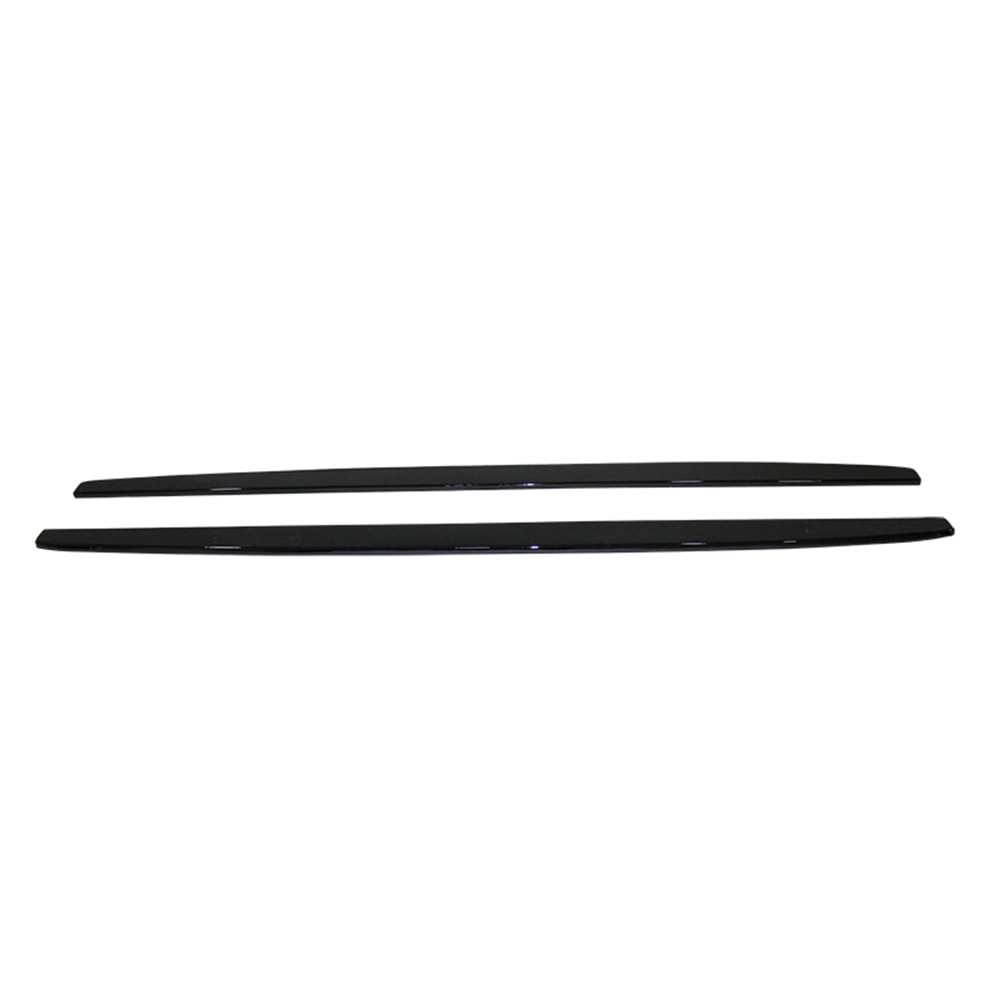 F10 Side Skirt Lower Lip Piano Black Vacuum Plastic / 2010-2017