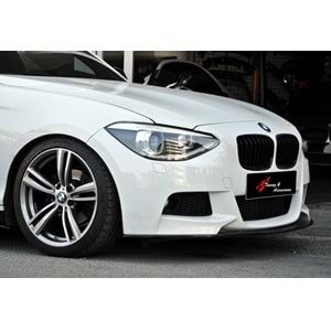 F20 M Performance Style Front Lip Piano Black Vacuum Plastic / 2011-2014