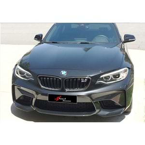 F22 M2 Front Grille Piano Black ABS / 2013-2017