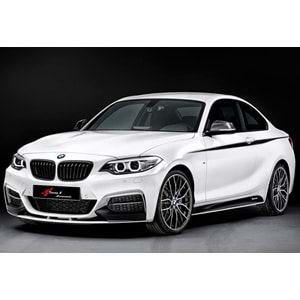 F22 M Performance Front Lip Piano Black Vacuum Plastic / 2013-2020