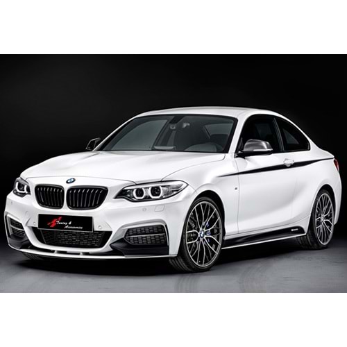 F22 M Performance Front Lip Piano Black Vacuum Plastic / 2013-2020