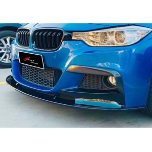 F30 M Performance Front Lip Piano Black ABS / 2012-2018