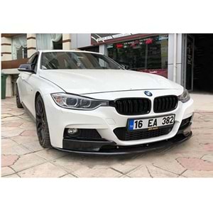 F30 M Performance Front Lip Piano Black Vacuum Plastic / 2012-2018