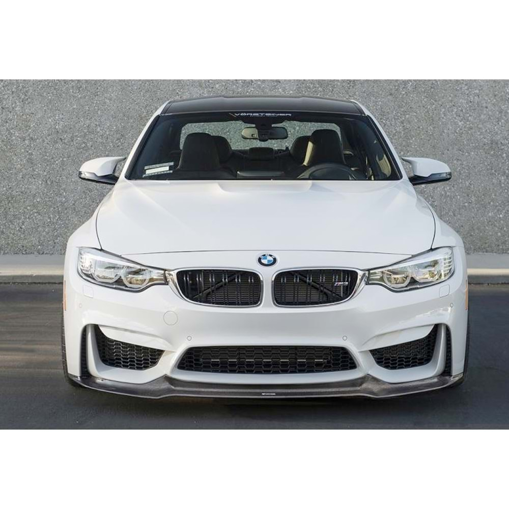 F30 Vorstiner M3 Front Lip Piano Black Vacuum Plastic / 2012-2018