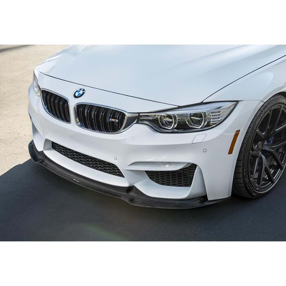 F30 Vorstiner M3 Front Lip Piano Black Vacuum Plastic / 2012-2018