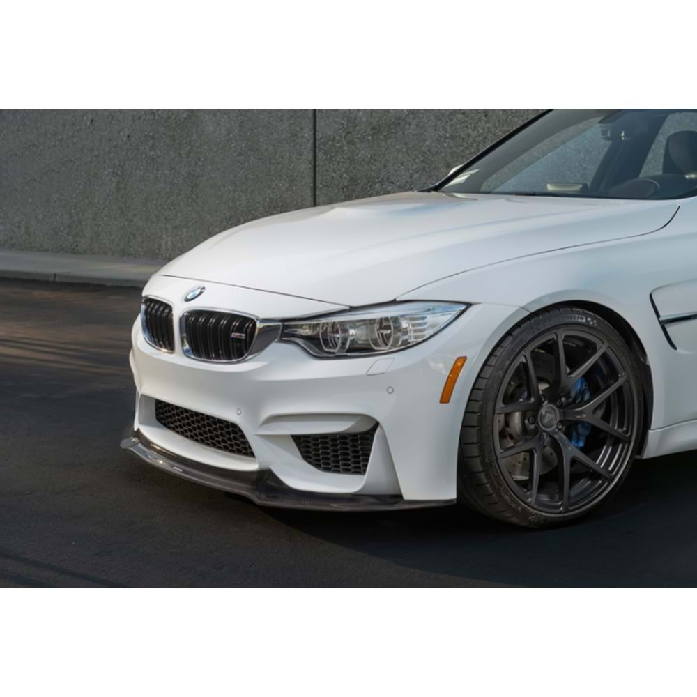 F32 - F36 Vorstainer M4 Front Lip Piano Black Vacuum Plastic / 2014-2020