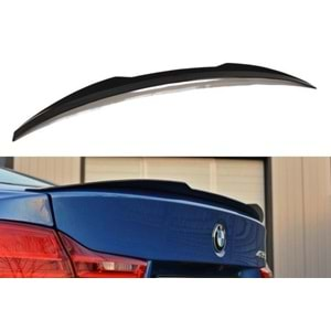 F32 Coupe Max Rear Trunk Cap Spoiler Piano Black Vacuum Plastic / 2014-2020