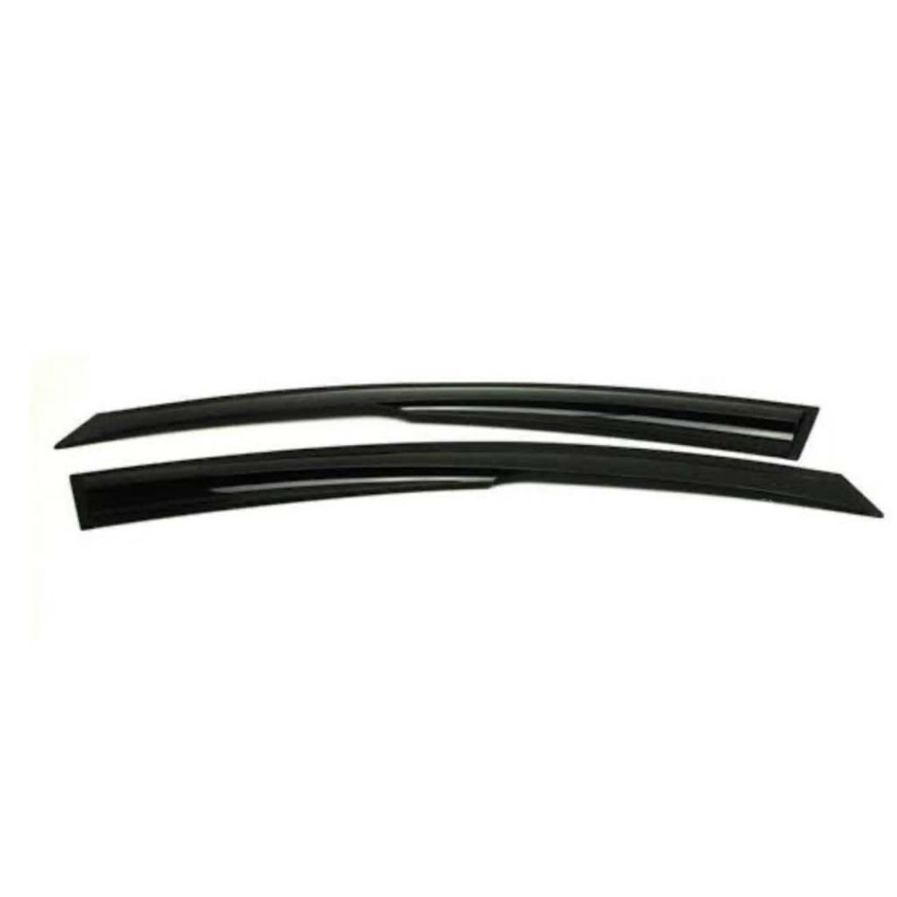 206 2 Doors Style Wind Deflector Set Piano Black ABS / 1999-2008 (2 PCS)