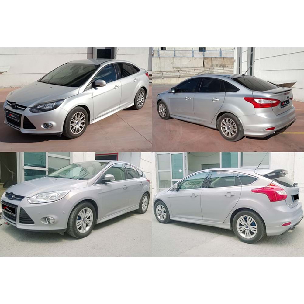 Focus 3 Sport Side Skirts Raw Surface Vacuum Plastic / 2011-2014