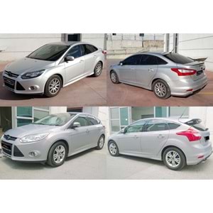 Focus 3 Sport Side Skirts Raw Surface Vacuum Plastic / 2011-2014