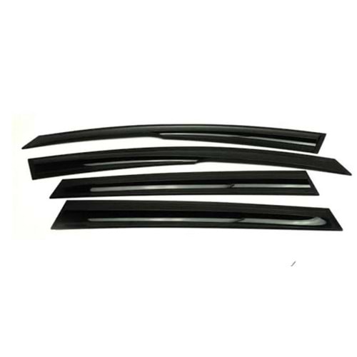 I30 Dynamic Style Wind Deflector Set Piano Black ABS / 2012-2017 (4 PCS)