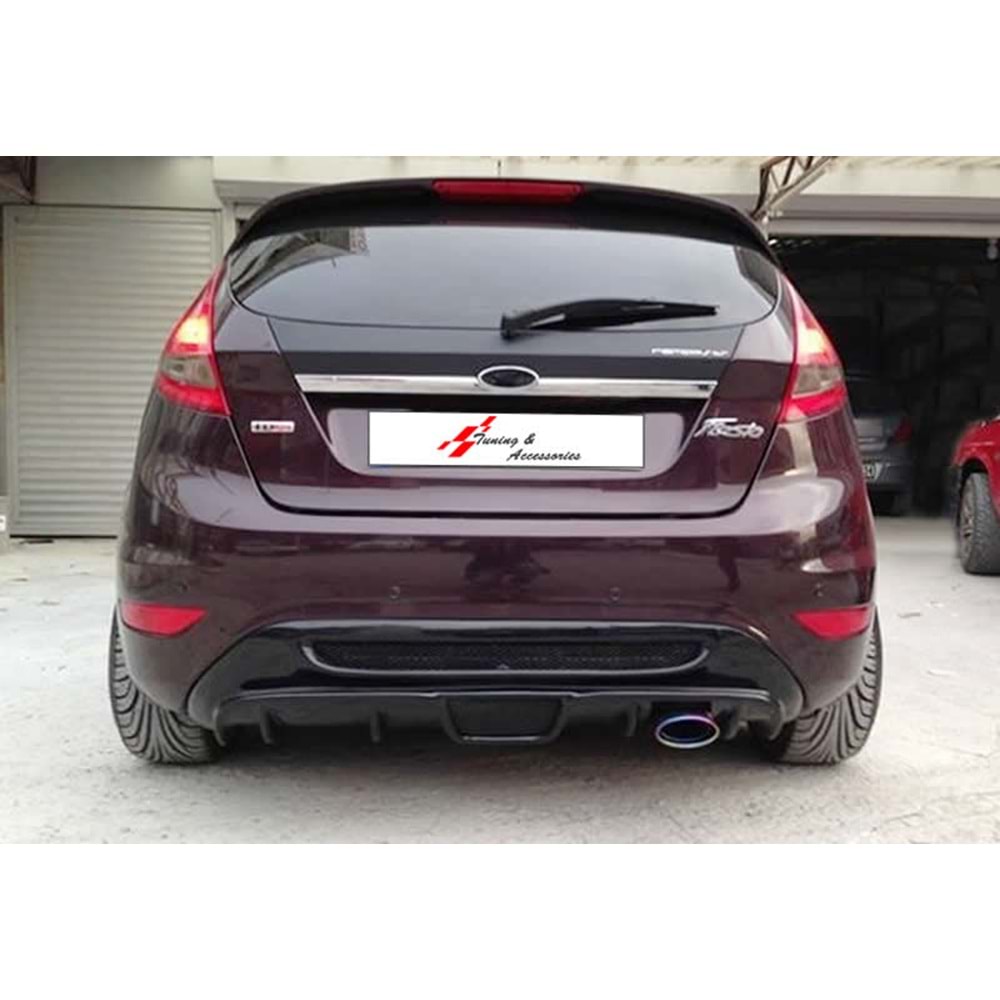 Fiesta Mk6 Race Style Diffuser Piano Black Vacuum Plastic / 2008-2012