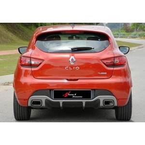 Clio 4 RS Model Rear Diffuser Left+Right Single Outlet Raw Vacuum / 2012-2019