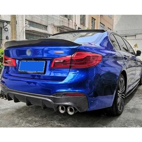 G30 PSM Style Rear Trunk Spoiler Piano Black ABS / 2017 After