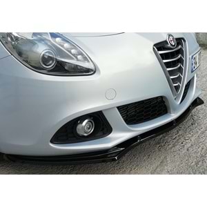 Guilietta Basic Front Lip Piano Black Vacuum Plastic / 2010-2020 (1 Piece)