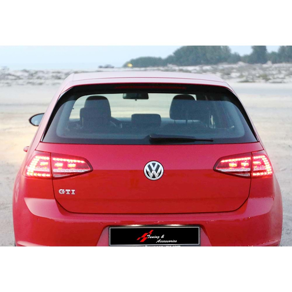 Golf 7 GTI Rear Roof R Highline 4 Pieces Spoiler Raw Surface ABS / 2012-2019