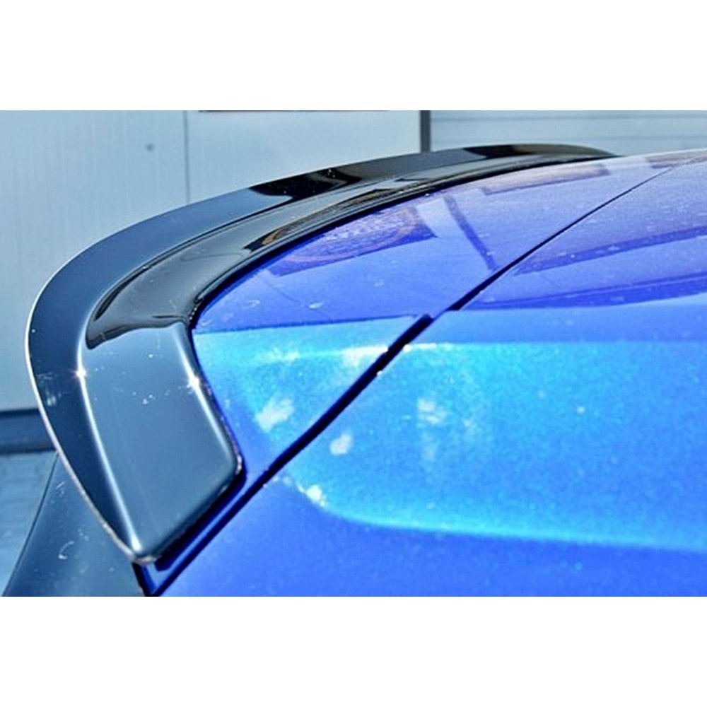 Golf 7 R / R-Line / GTI Max V1 Rear Cap Spoiler Piano Black Vacuum Plastic / 2012-2019