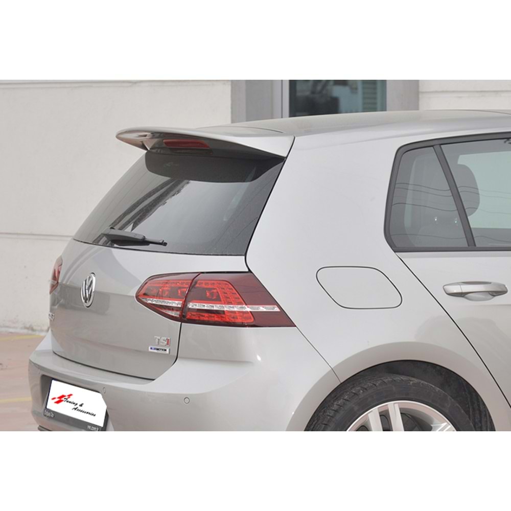Golf 7 Rear Roof Spoiler Primer Painted Fiberglass / 2012-2019