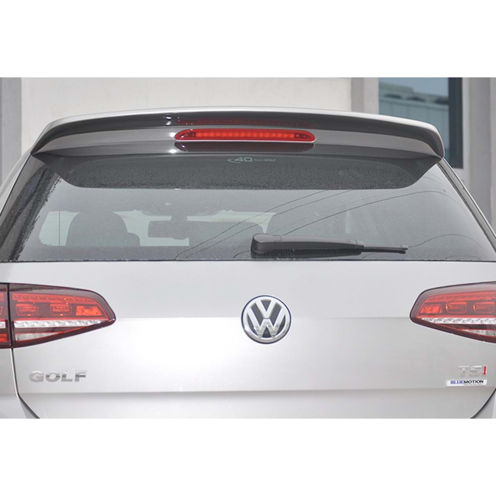 Golf 7 Rear Roof Spoiler Primer Painted Fiberglass / 2012-2019