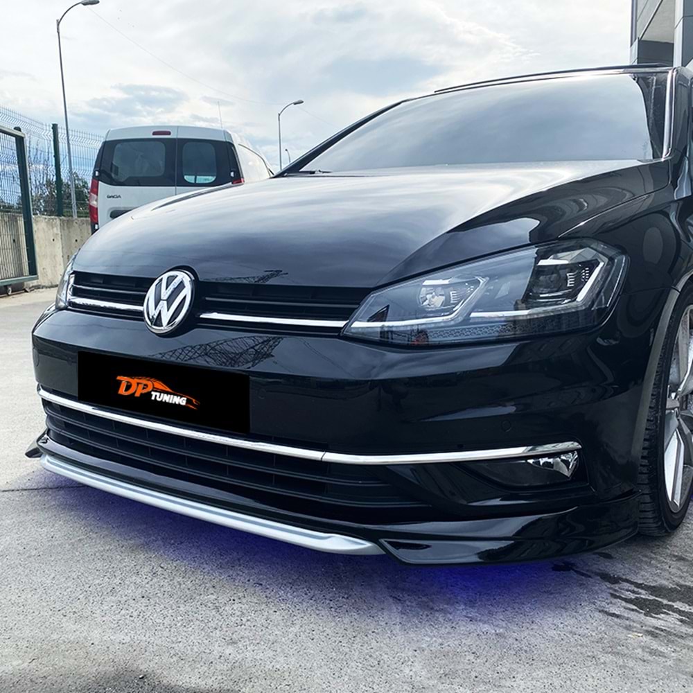 Golf 7 FL ABT Model Front Lip Raw Surface Vacuum Plastic / 2017-2019