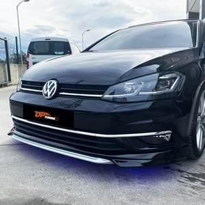 Golf 7 FL ABT Model Front Lip Raw Surface Vacuum Plastic / 2017-2019