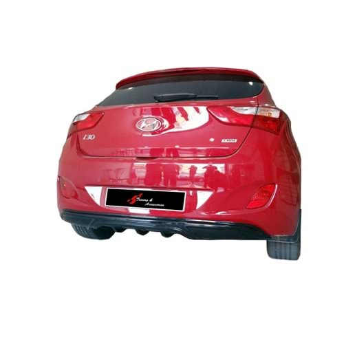 i30 Custom Style Diffuser Piano Black Vacuum Plastic / 2012-2017 (Without Output)