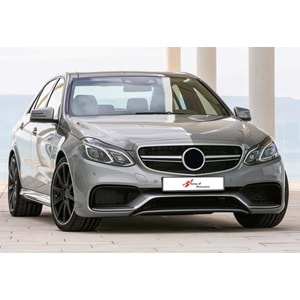 W212 FL E63 AMG Front Grille ABS / 2013-2016 (Grey Frame + Black)