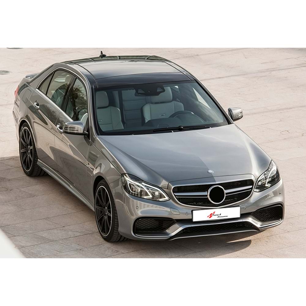 W212 FL E63 AMG Front Grille ABS / 2013-2016 (Grey Frame + Black)